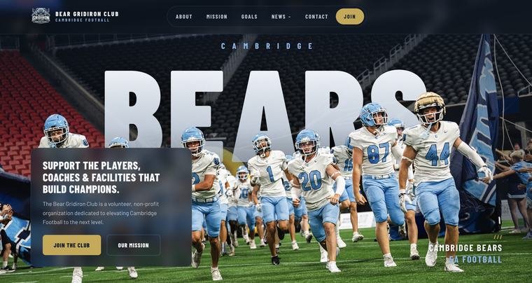 Bear Gridiron Club homepage